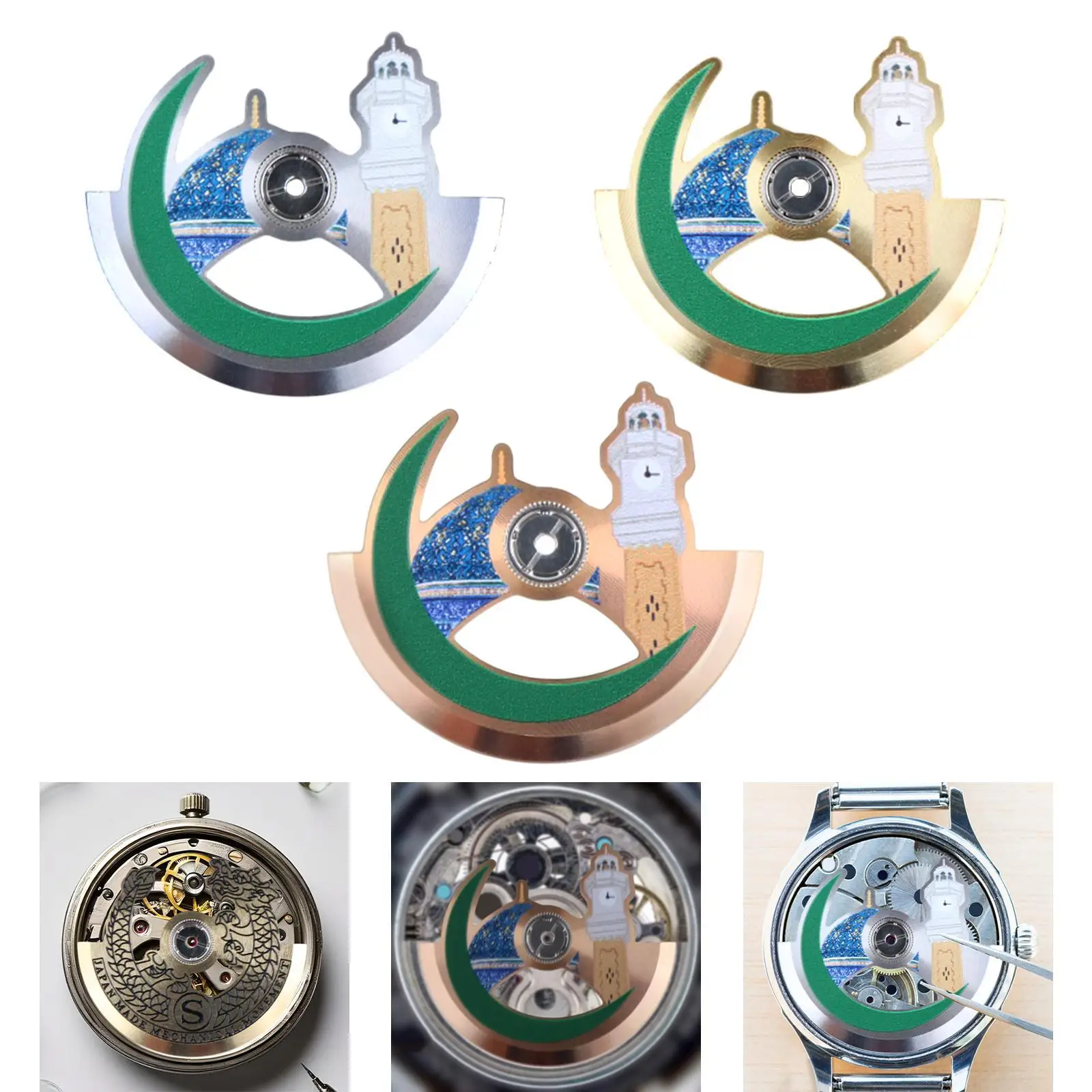 

Watch Rotor Portable Component Maintenance Watchmakers Sturdy High Performance Replace Weight Rotor for NH34 NH35 NH38 7S26 6R36