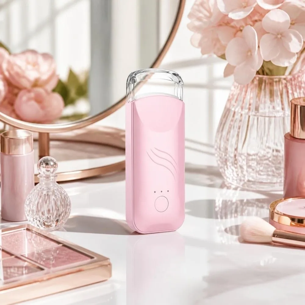 Quick Heating Electric Eyelash Curler Long Lasting Handheld Heated Lash Curling Tool USB Charging Simple Control