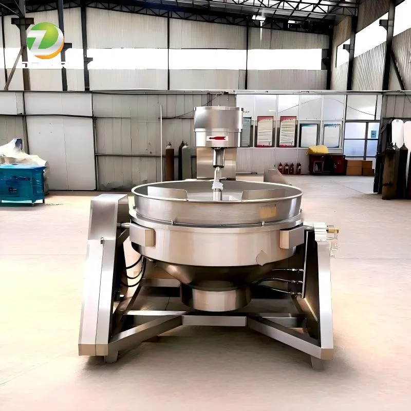 CE Automatic Steam Electric Heating Tilt Cooking Mixer Pot Machine Multi Claw Planetary Jacketed Kettle With Agitator