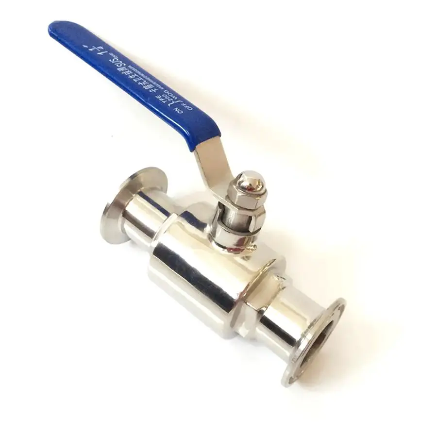 

Fit 19mm 3/4" Pipe OD x 1.5" Tri Clamp Sanitary Ball Shut Off Valve SUS 316L Stainless Beer Brewing Home Factory