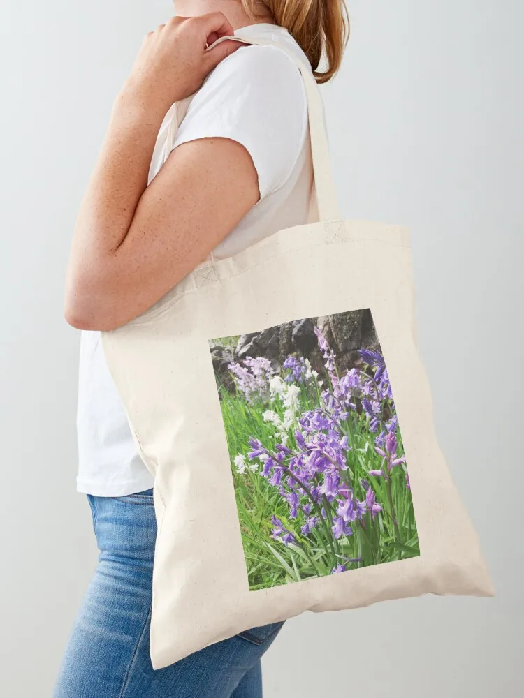 Bluebells photograph Tote Bag university shopper bag shopper bag women eco pack Canvas Tote