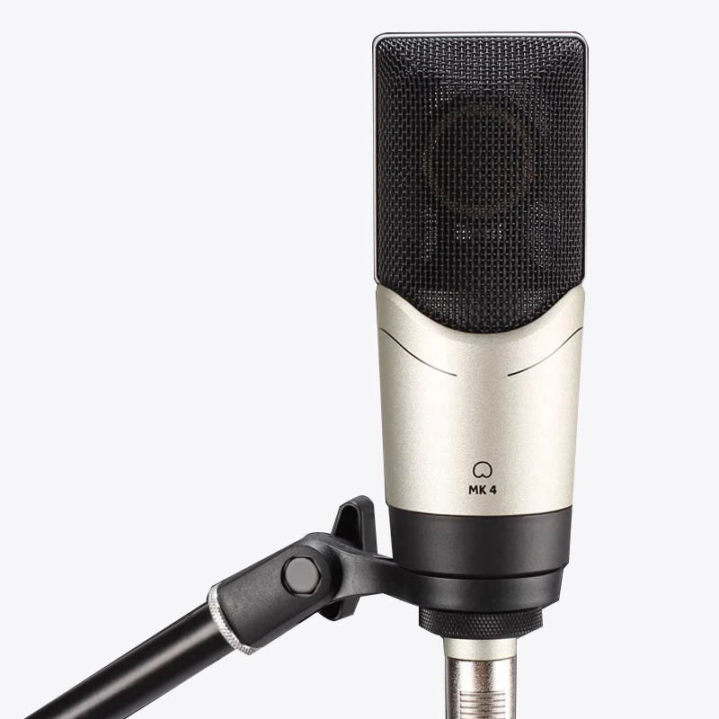 MK4 Professional Large Diaphragm Condenser Microphone Studio Recording Vocals Acoustic Instruments High Noise Cancelling Metal