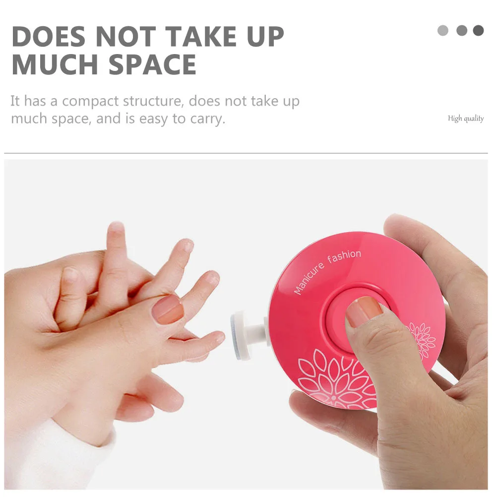 

1Set Kids Electric Nail Polisher Compact Portable Silent Nail Trimmer Safe Manicure Tool for Children Electric Manicure