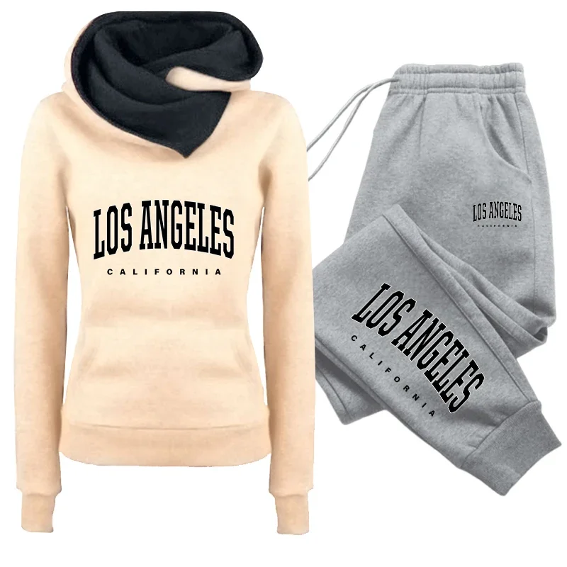 Women's Set/Hoodie/Pants 2026 Fashion Tracksuit Hooded Sweatshirt Sweatpants Autumn Winter Female Daily Casual Sports Outfit