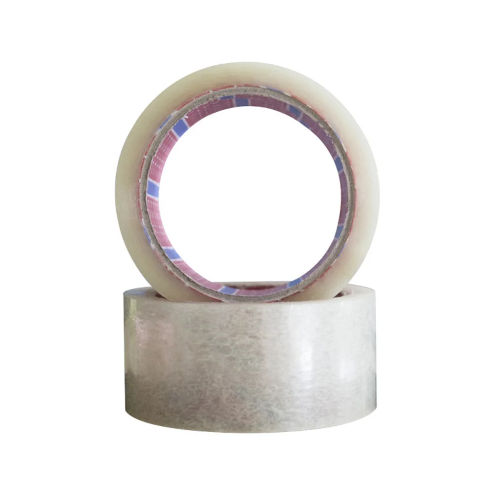 4 Stück Dichtungsband 45 mm x 50 m, transparent, beige, stark klebend, wasserdicht, zum Verpacken, Versand, Lagerung, Bewegen, industrieller Einsatz