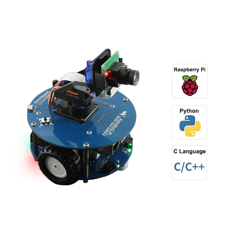 AlphaBot2 Video Smart Robot Kit For Raspberry Pi 4 Model B Wireless Remote Control Obstacle Avoidance Line Tracking Car