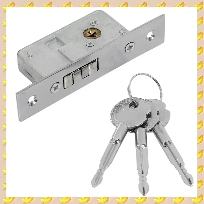 

A45U 4X Invisible/Door Lock, Sliding Door Hook Lock, Alloy Lock Body, Frame Glass Door, Sturdy, Durable, Door Hardware