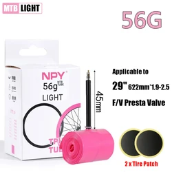 NPY TPU 1psc MTB Bike Inner Tube light 26 27.5 29 Inches Bicycle TPU Material Tire 45mm French Valve Super Light Anti-Oxidation