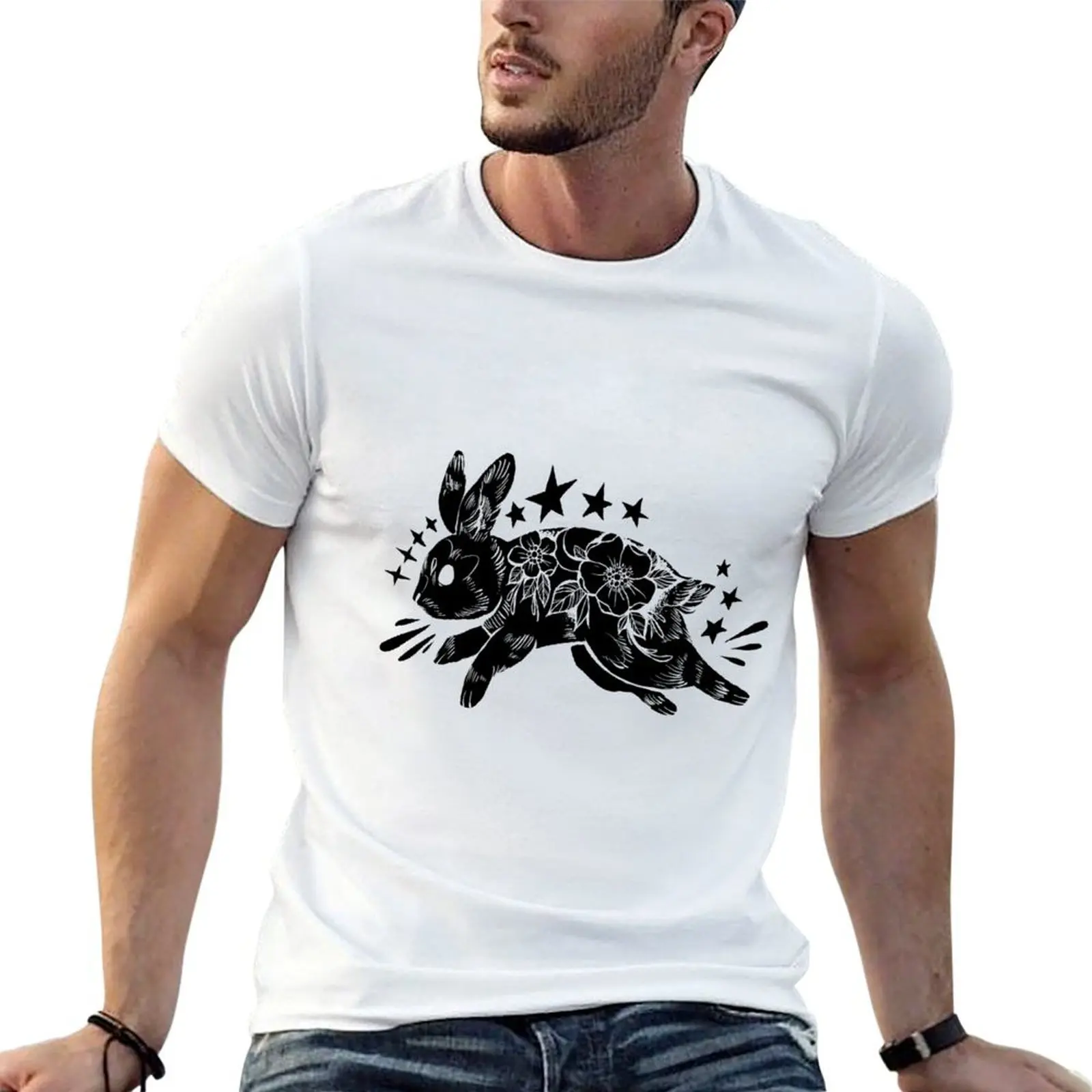 

Black Rabbit T-Shirt t shirts for man cotton soft t shirt for man T-Shirt