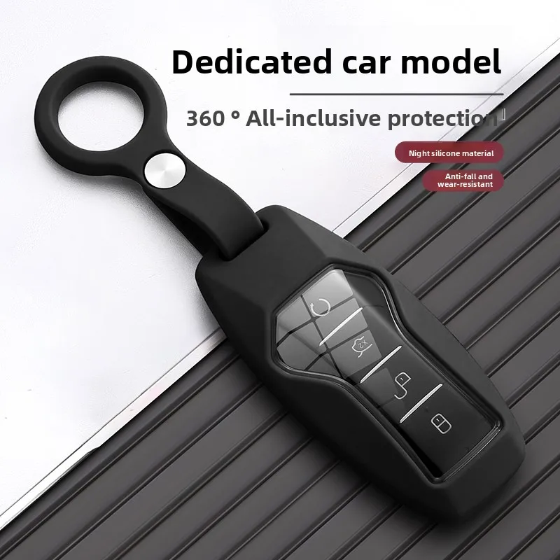 Soft Silicone Key Case for BYD Han EV Dolphin Song Plus DMI Seagull Yuan UP Qin Pro Seal 06 Tang L Auto Accessories