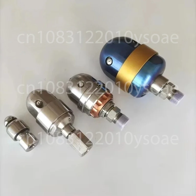 High Pressure Factory 2-6inch Water Jet Cleaning Machine Bend Pipeline Rotating Sewer Dredge Spraying Jetter Cleaning Nozzle