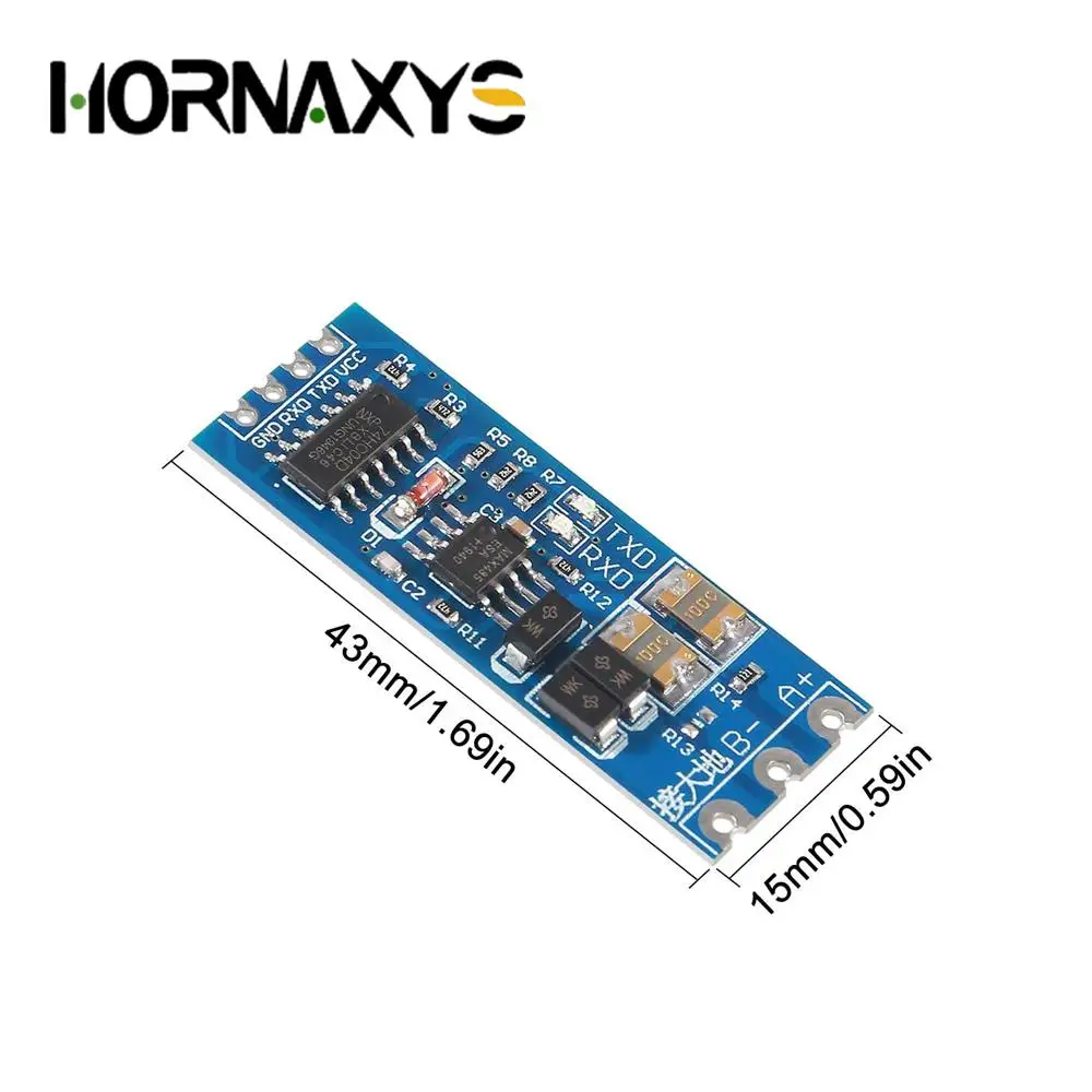 5/10PCS TTL Turn To RS485 Module Hardware Automatic Flow Control Module Serial UART Level Mutual Conversion Power Supply 3.3V 5V