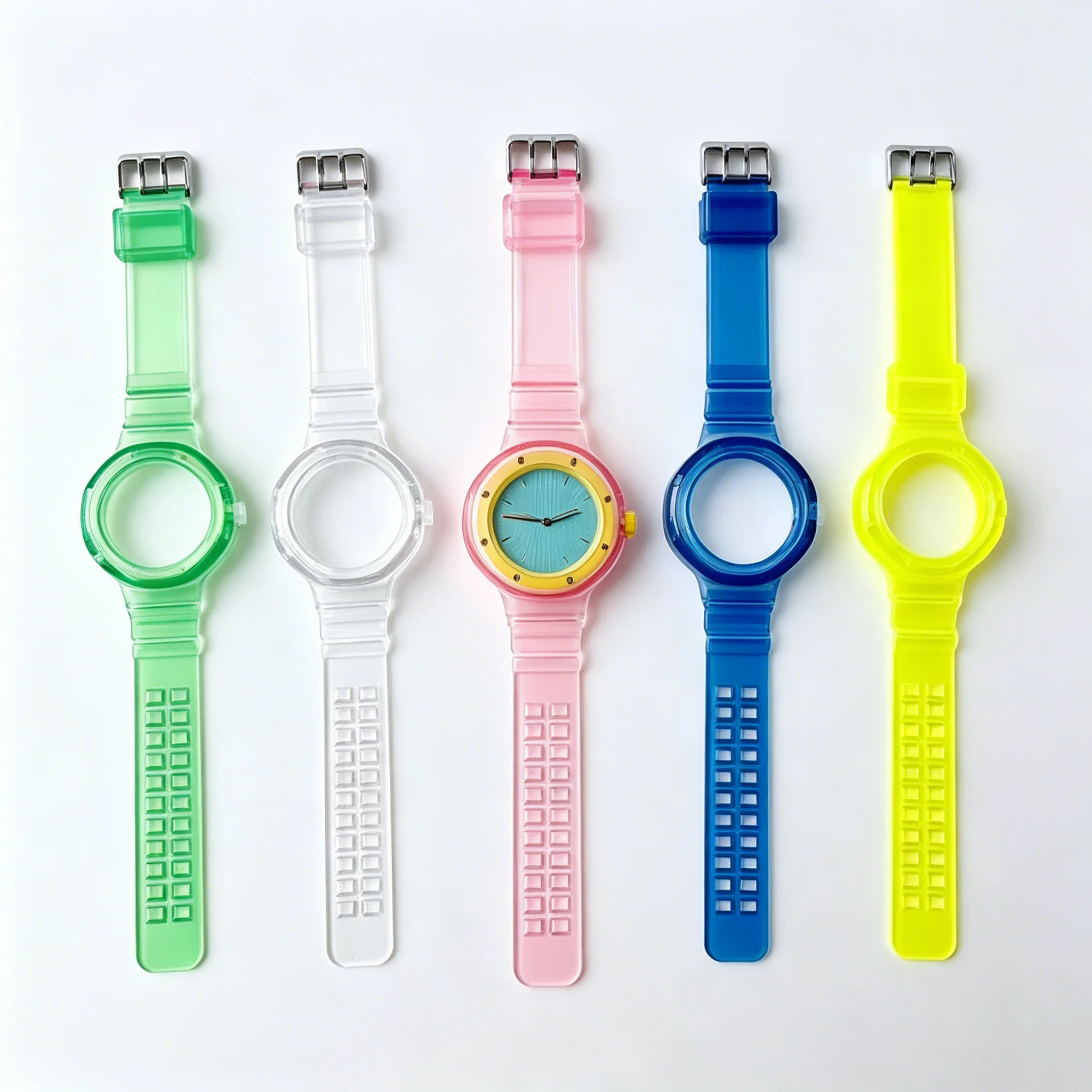 Case+Transparent Silicone Strap For Royal pop Swatch x AP Accessories Sport Breathable Bracelet correa royal pop Wristwatch band