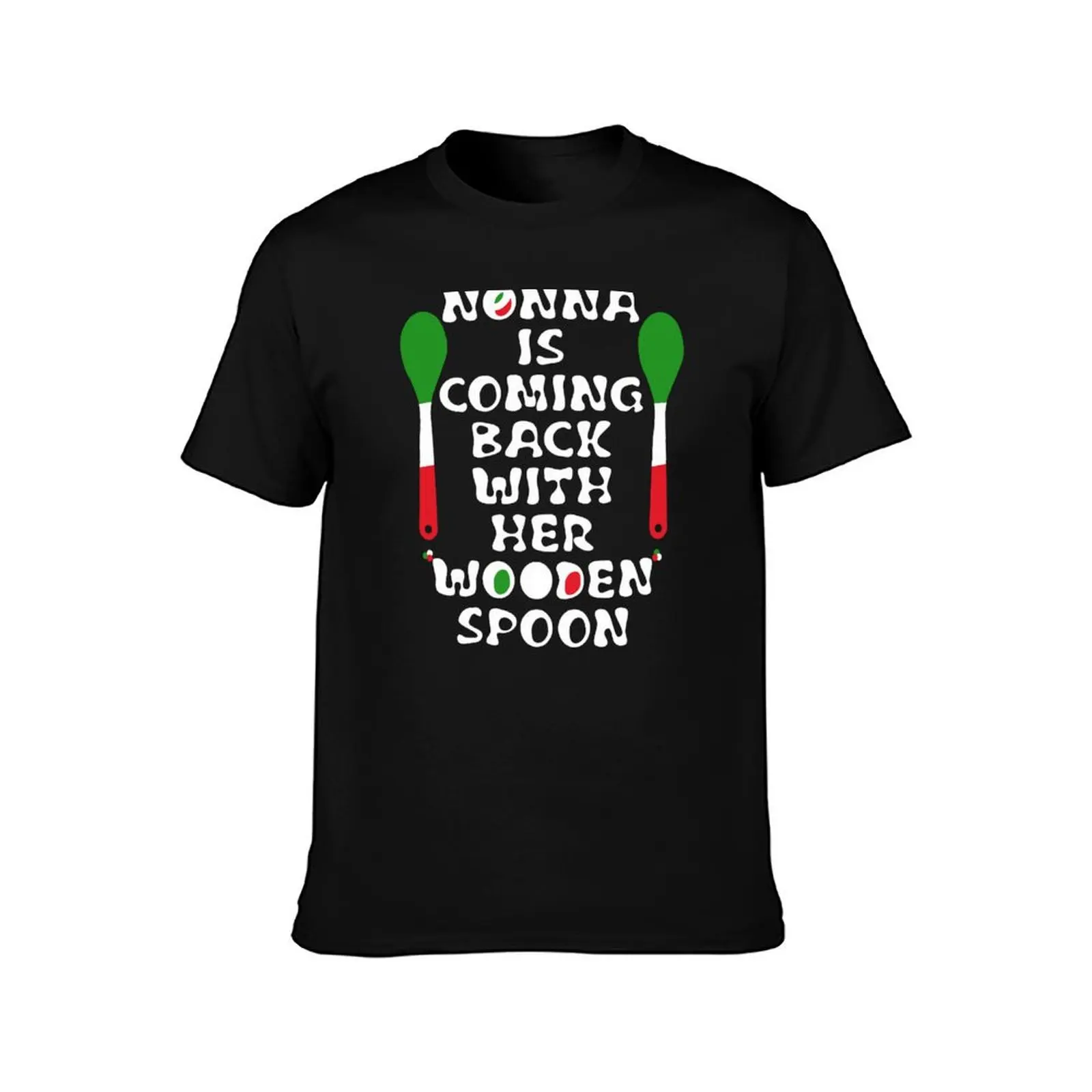Nonna Is Coming Back With Her Wooden Spoon | Wooden Spoon T-Shirt Moisture Wicking Athletic T-Shirt