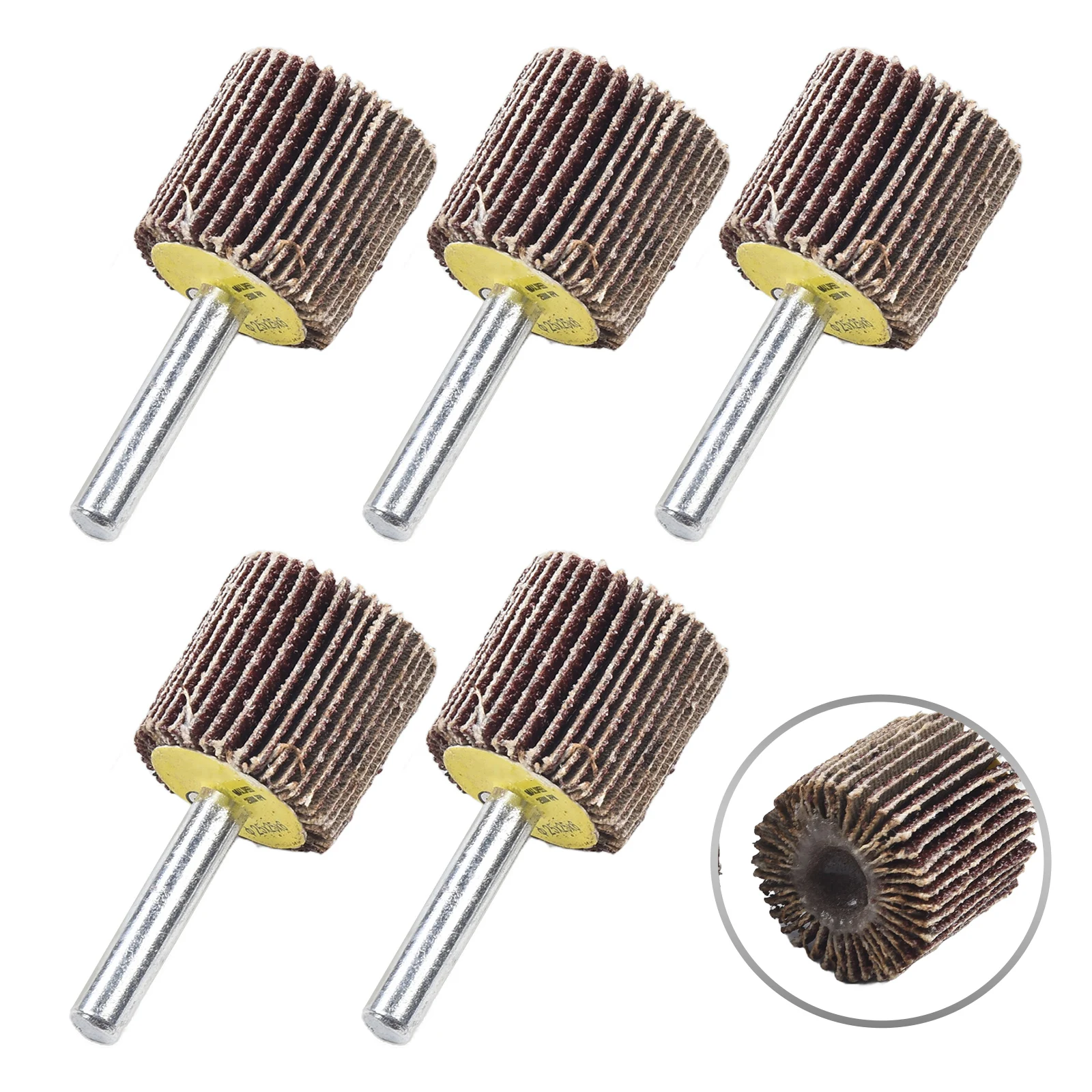 

5 шт., 16-40 мм, 80 грит, шлифовальный лепестковый круг, абразивный шлифовальный круг, наждачная бумага для полировки мебели, рукоделия