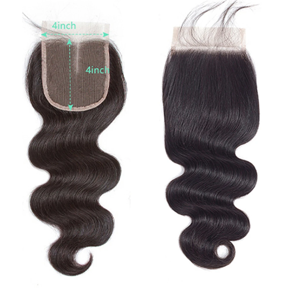 24 inch Body Wave sluiting 4x4 5x5 transparante vetersluiting Echt haar Voorgeplukt babyhaar 2x6 HD vetersluiting 3-5 dagen levering