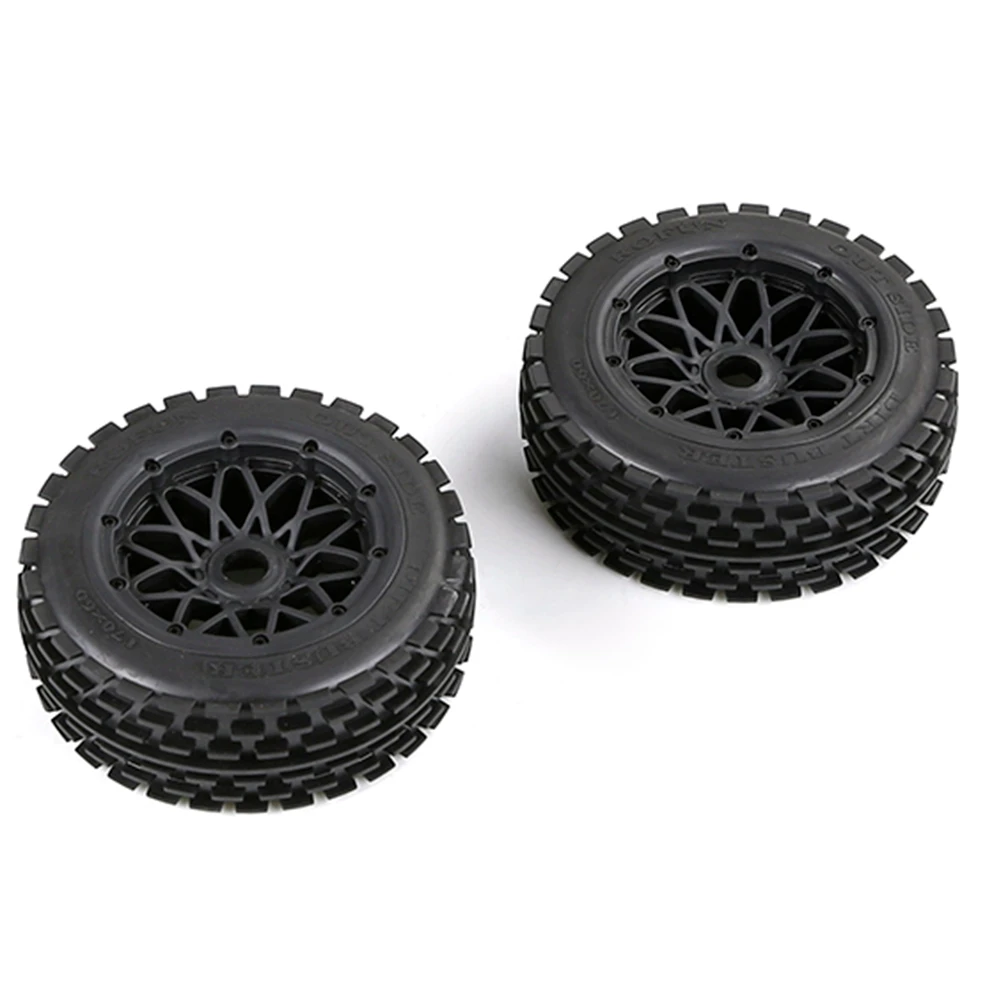 Off-Road Front Tyres Thickened Wheel Set for 1/5 HPI ROFUN ROVAN KM BAJA 5B Rc Car Parts,Black