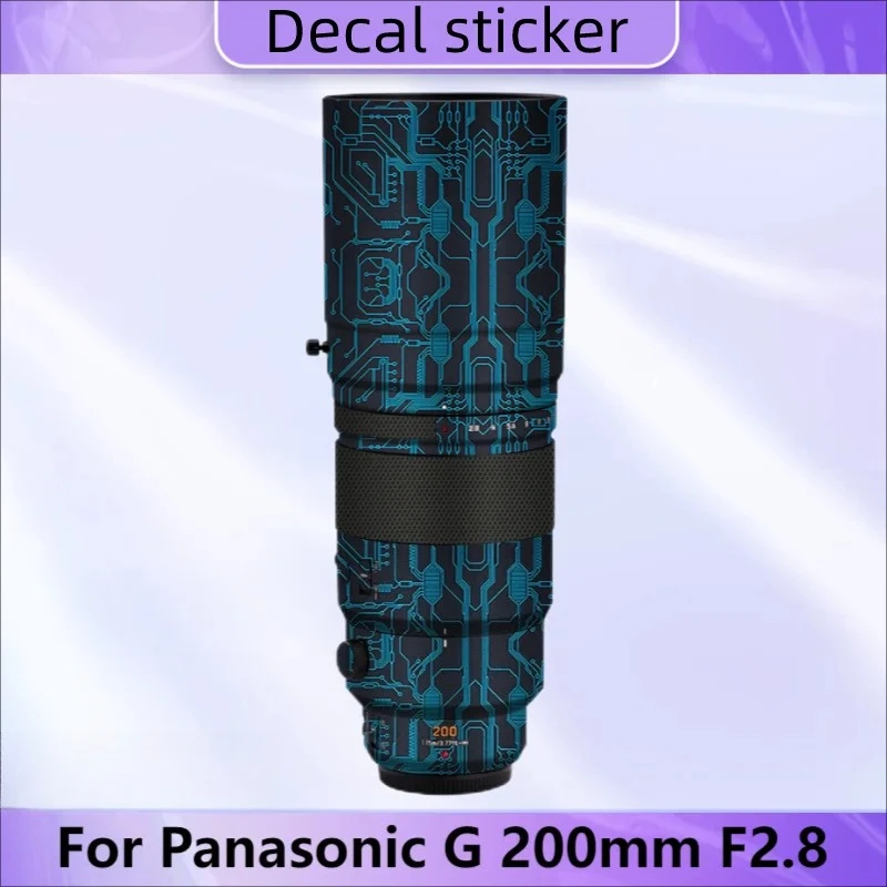

Для Lumix G 200 F2.8 наклейка на объектив для Panasonic LEICA DG ELMARIT 200 мм f2.8 наклейки на объектив 200f2.8 оберточная крышка
