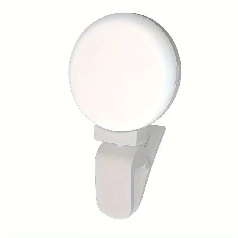 ไฟ LED วงกลมแบบพกพา 1 ชิ้น-3 ระดับความสว่าง ปรับได้ ชาร์จผ่าน USB สำหรับไลฟ์สดและเซลฟี่ (ของขวัญคริสต์มาสที่สมบูรณ์แบบ)