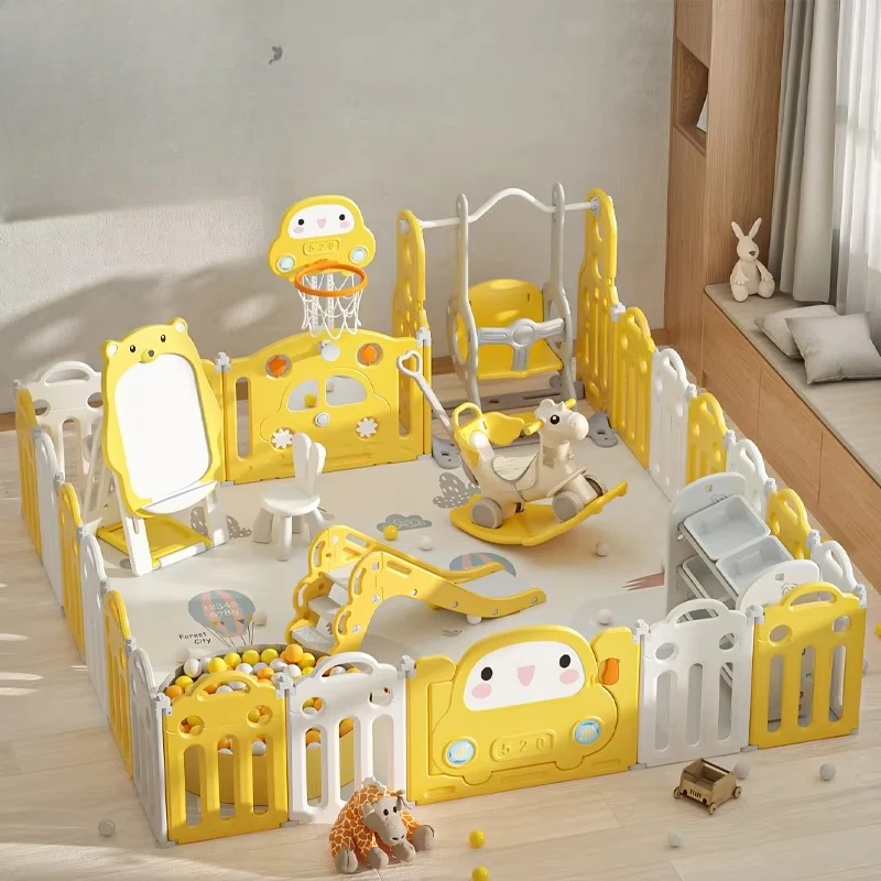 Children Plastic Slides Kids Products Toddler Play House Indoor Playground Equipment Set