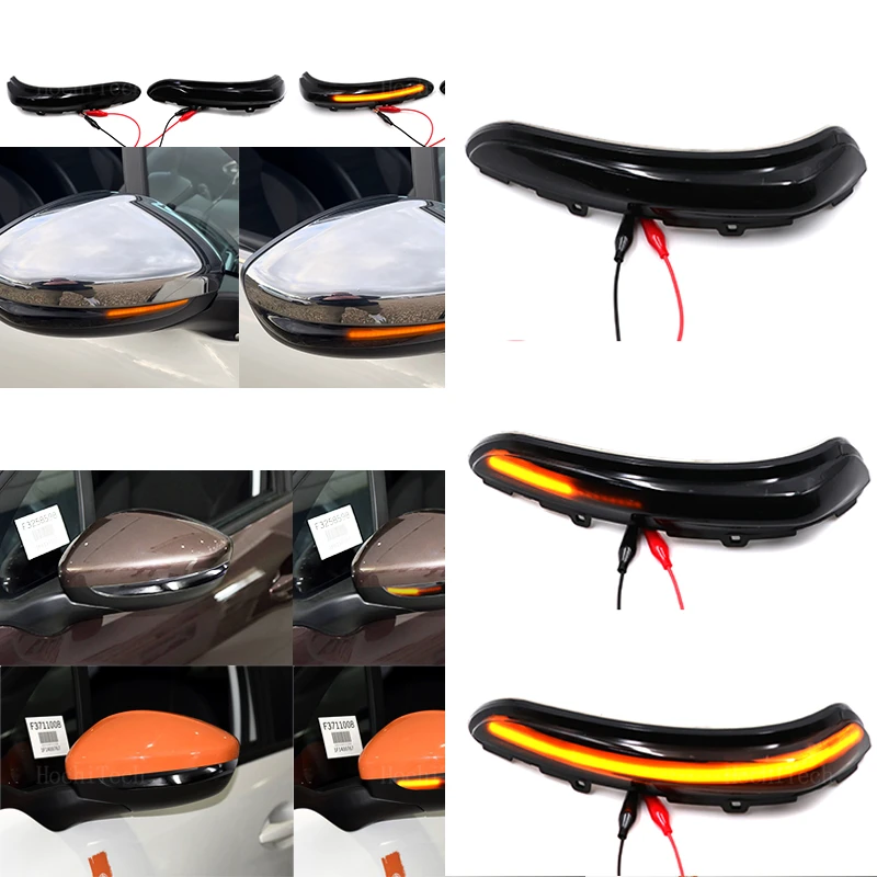 Dynamic LED Turn Signal Light Sequential Rearview Mirror Light For Peugeot 208 2008 12-22 Citroen C3 MK3 C4 Cactus Opel Corsa F