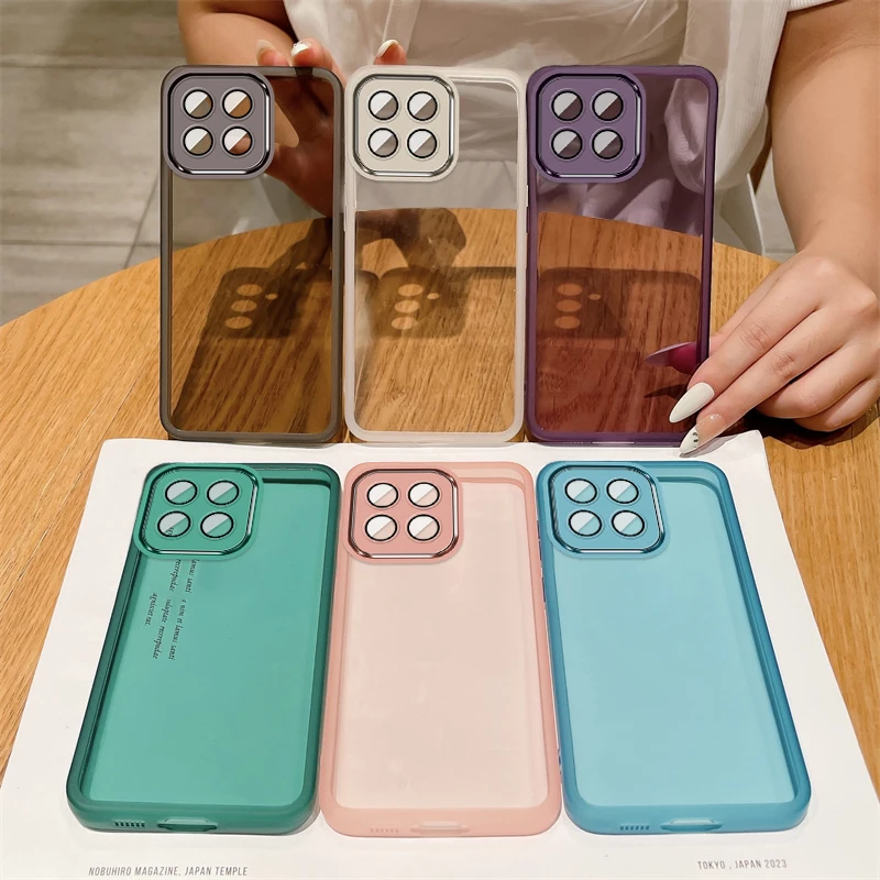 ل Honor 400 الذكية عدسة كاملة طبقة حماية الكاميرا شفافة لينة سيليكون بولي TPU الهاتف الخلفي القضية ل Honor400 الذكية X7d 4G 5G