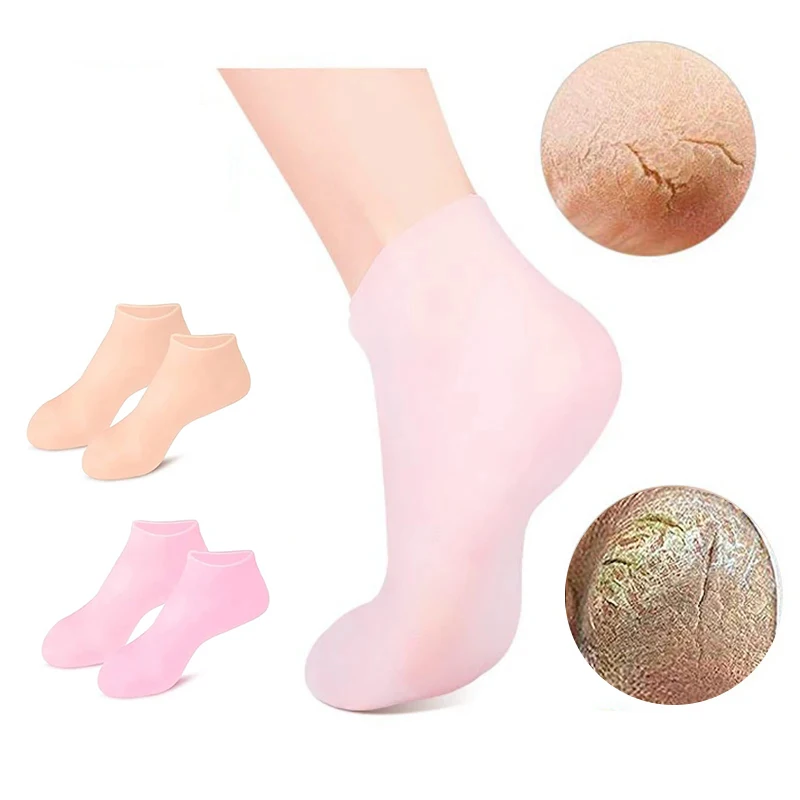 

Foot & Hand Care Silicone Gel Socks Gloves Anti Dry Cracking Dead Skin Removal Protector Exfoliating Moisturizing Feet Tools