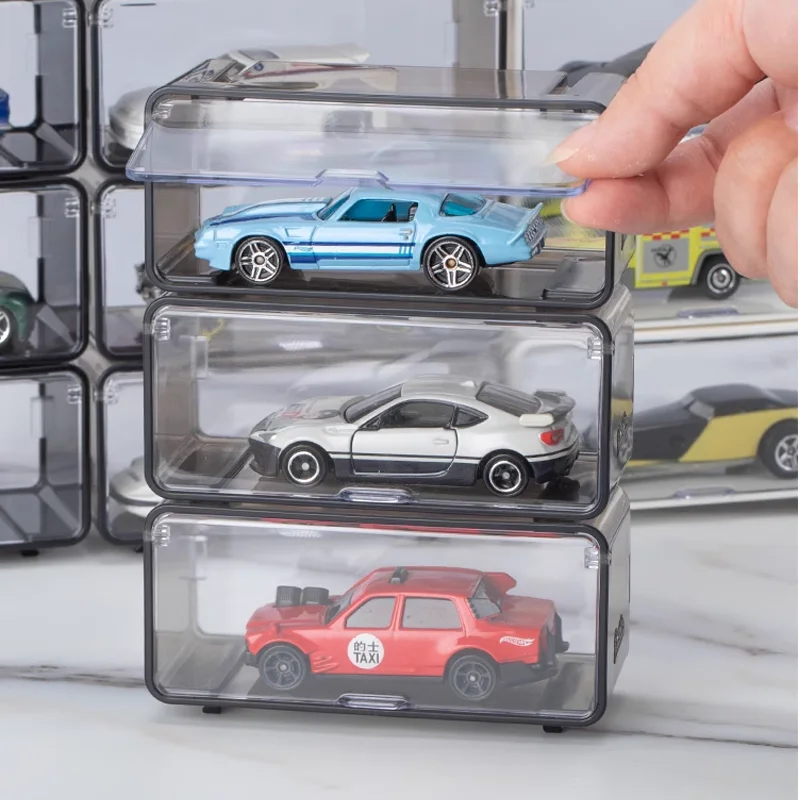 1/64 Diecast Model Car Display Box 1 PCS Storage Box High-Quality With Fasterners Be Connected for hot wheels MiniGT