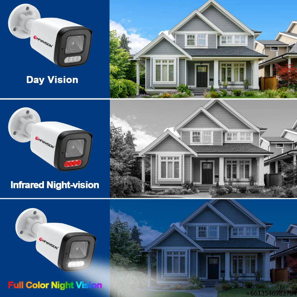 8MP Security Camera 4K H265 CMOS 25FPS Vehicle Detection Video Surveillance Security Cctv Camera System Outdoor Home IP Camera
