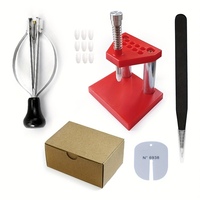 Watch Hand Needle Remover Presser Portable Wristwatch Plunger Puller Accurate Parts Watchmaker Repair Fittings Tools Red Machine
