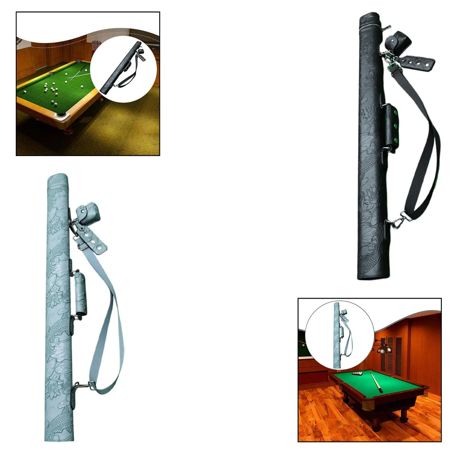 

Чехол для бильярдных палок Легкий профессиональный чехол для переноски бильярдных палок на молнии
