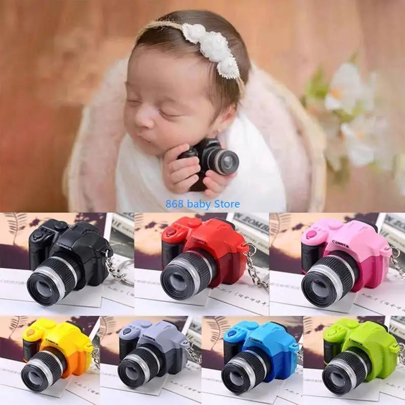 

29EE 1/12 Dollhouse Mini Camera Model Newborn Photography Props Fotografia Accessory