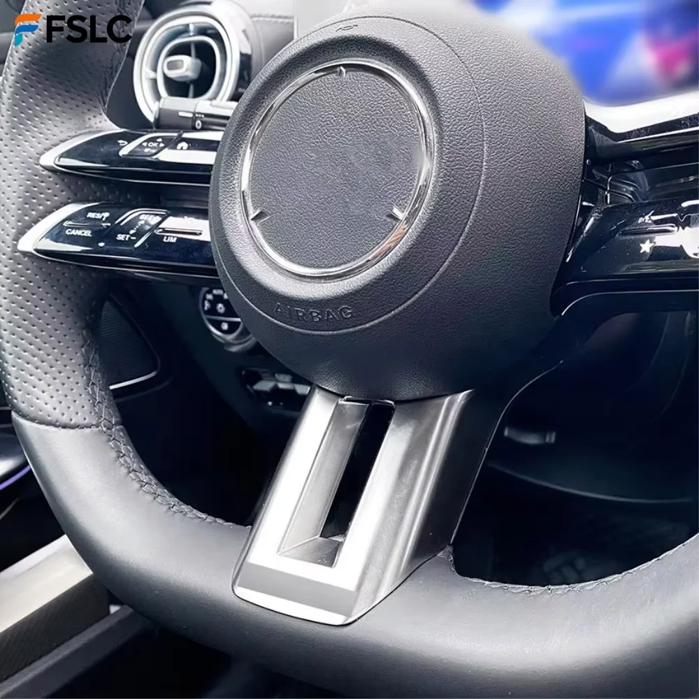 

⭐Genuine⭐ Carbon Fiber Steering Wheel Trim Cover for Mercedes Benz W206 W213 W223 C/E/S Class AMG Style 2021-2022 Interior