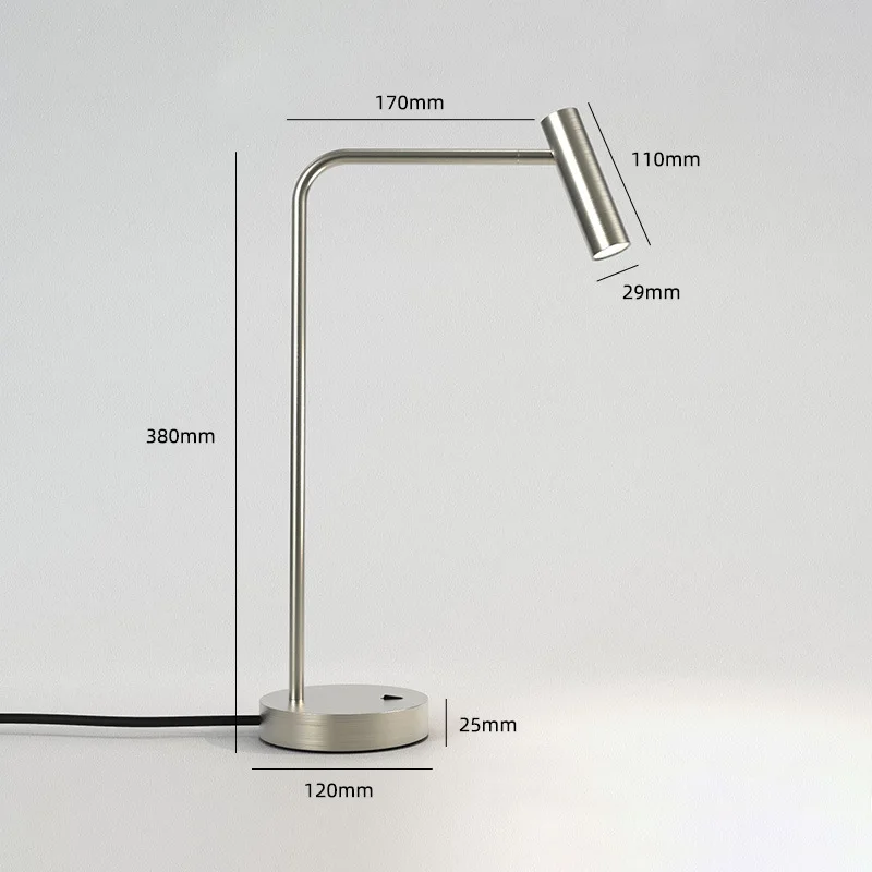 Scandinavische verstelbare wandlamp Moderne eenvoudige LED-tafellampen wit zwart zilver goud nachtkastje kantoorstudie Lezen Vloerverlichting