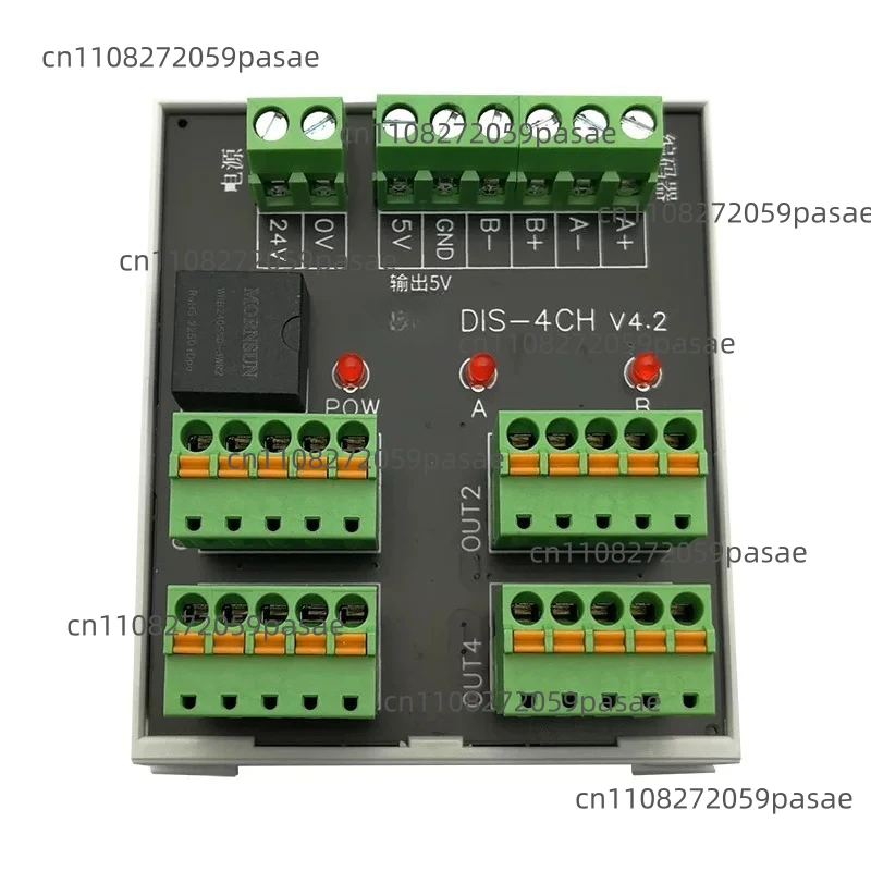 DIS-4CH Encoder Pulse Distributor 1 in 4 Out External   5V Optional Differential Signal Expansion