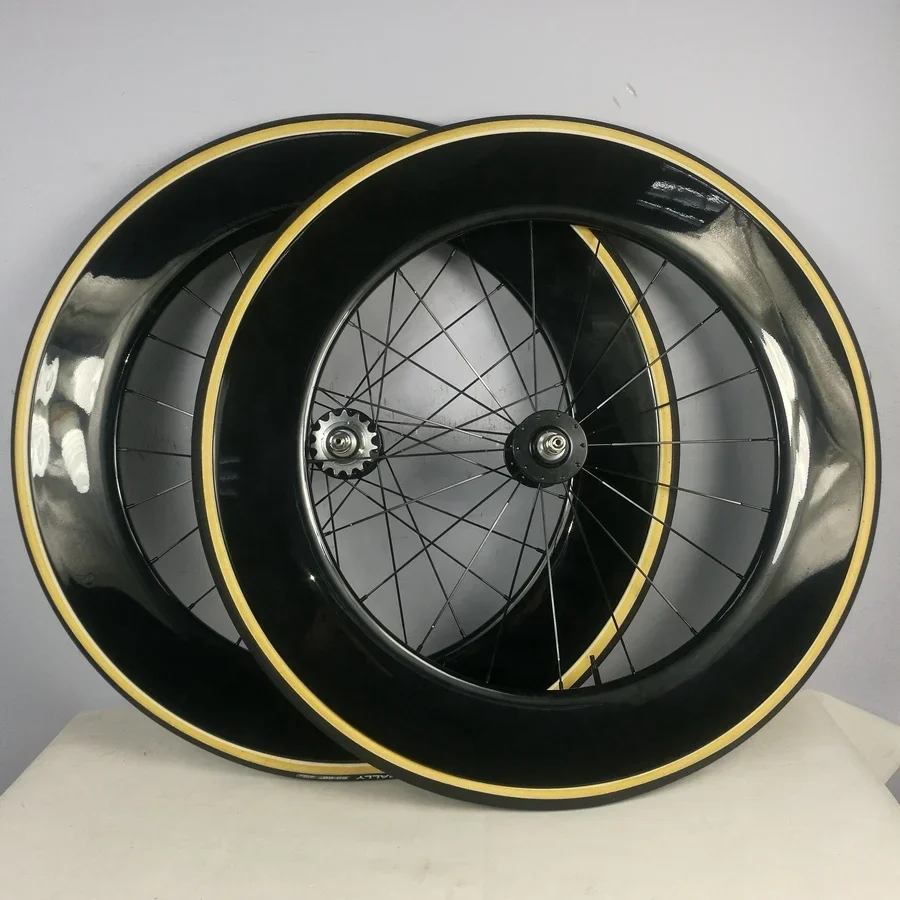 Synergy Full Carbon Fiber Track Frame and Wheel Set Bicycle Single Speed Wheels  High Performance 700C Fixed Gear Bike - view 4