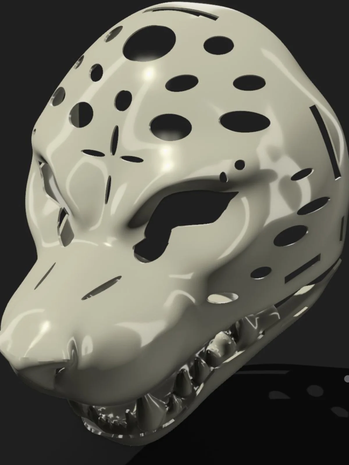 Kemono Fursuit Mask New Realistic Furry Beast Costume Skull 3D Printing