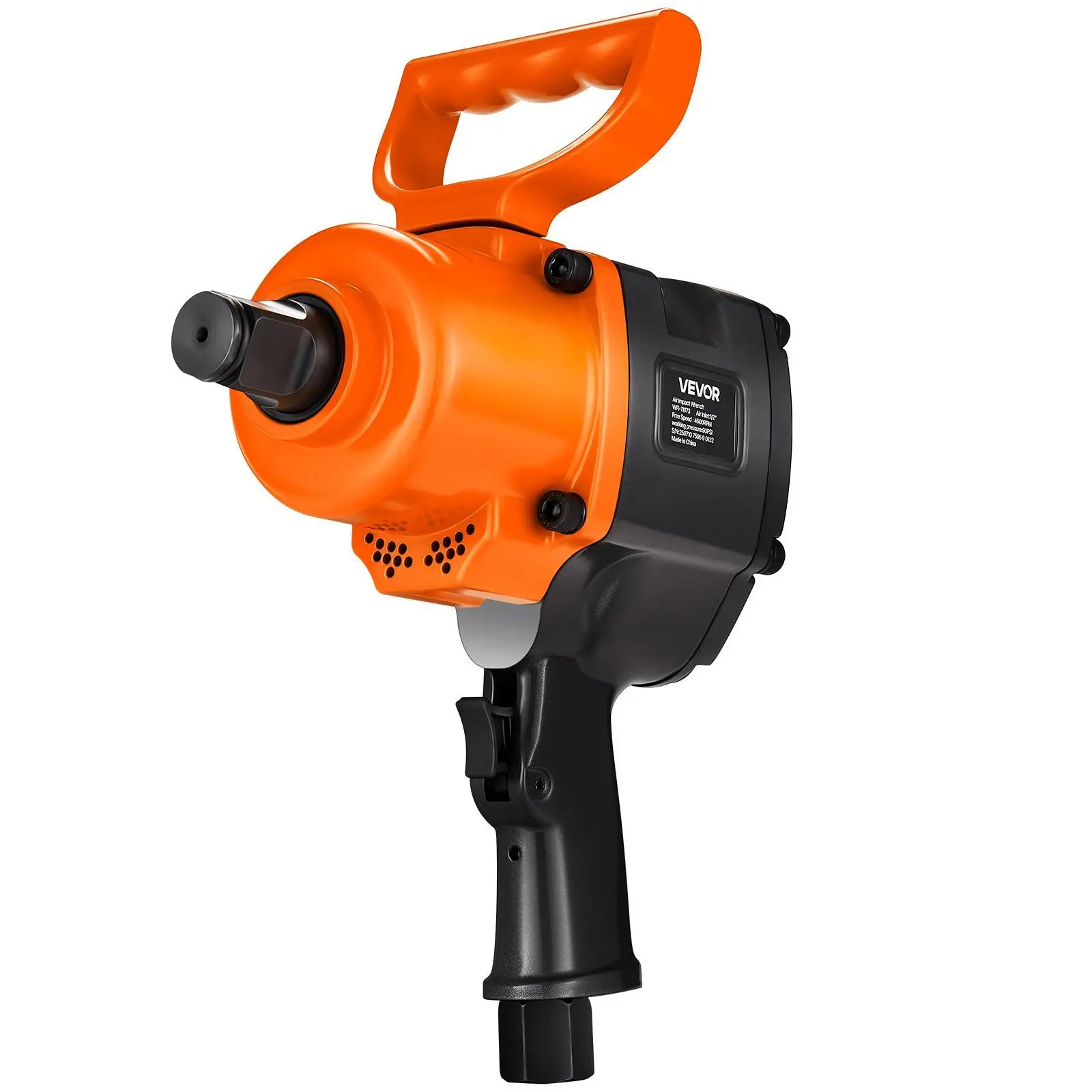 

Прочный 1-дюймовый пневматический ударный гайковерт, крутящий момент гайки 1200 фунтов, сверхмощный пневматический ударный пистолет с двойными ручками