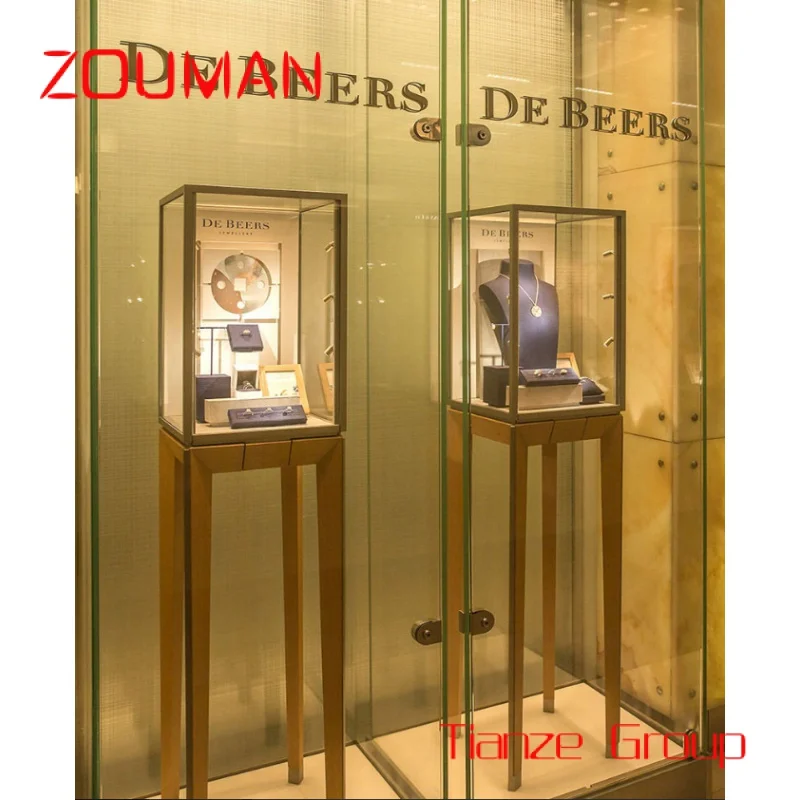 Custom , Guangzhou-ZX high quality furniture supplier wall showcase display cabinet for jewelry store display