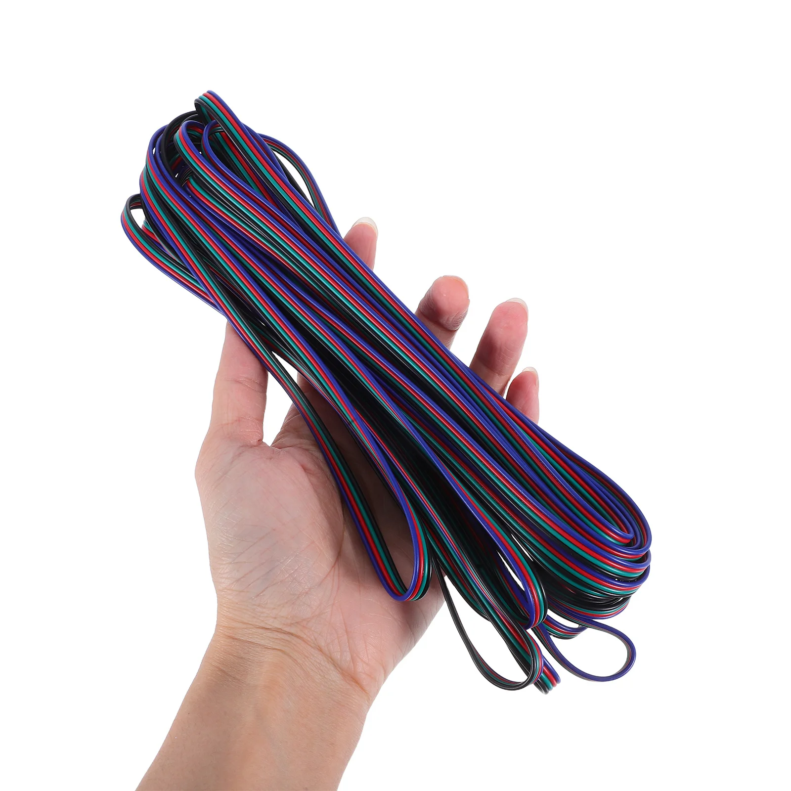 

OSALADI 10M 4 Pin RGB Extension Cable for LED Strip Lights RGB5050 RGB3528 Splitter Connector Home Decoration Gaming Setup