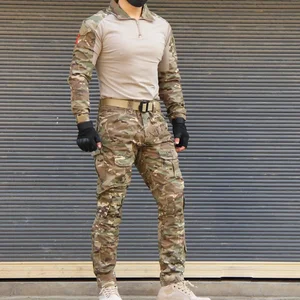 Takım elbise, askeri üniforma, taktik Takım Elbise kamuflaj, açık ceketler, av pantolonu, balık, Airsoft Paintball Setleri giysileri Üniformalı 6 büyük satış-kamuflaj-askeri - №3