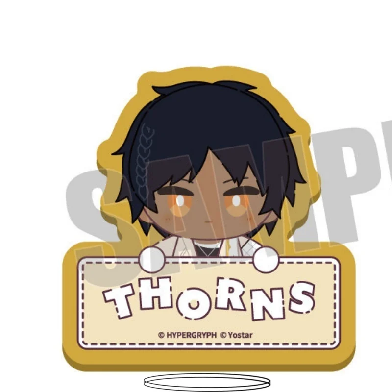 Anime Game Arknights 10cm Mudrock Thorns Elysium Acrylic Stand Figure Keychains Desktop Ornament  Animation Periphera