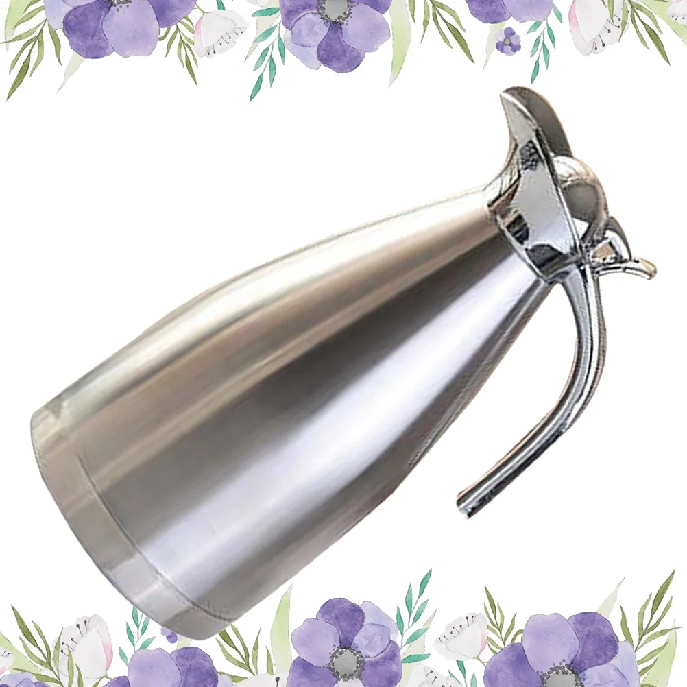 

2L Stainless Steel Vacuum Insulated Thermal Bottle For Coffee Tea Beverage Leakproof Design Silver Kitchen Barware