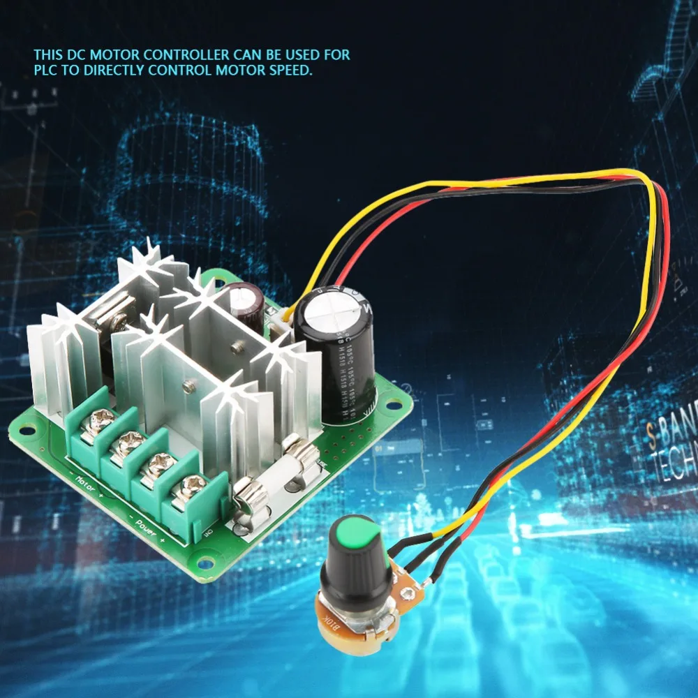 6V-90V DC Motor Controller 15A 0.01-1000W DC Motor Speed Controller Universal 16Khz PWM Controller Motor Control Systems