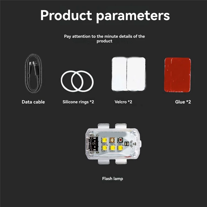 

A93P для дрона DJI, светодиодный ночник, прожектор дальнего действия, стробоскоп для предотвращения столкновений для повышенной видимости и безопасности