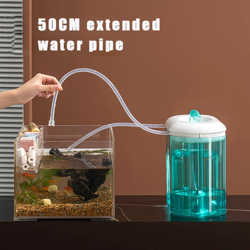 Wireless Fish Tank Automatic Water Tank Electric Water Pump Aquarium Cleaning Supplies Water Exchanger High-capacity Bucket