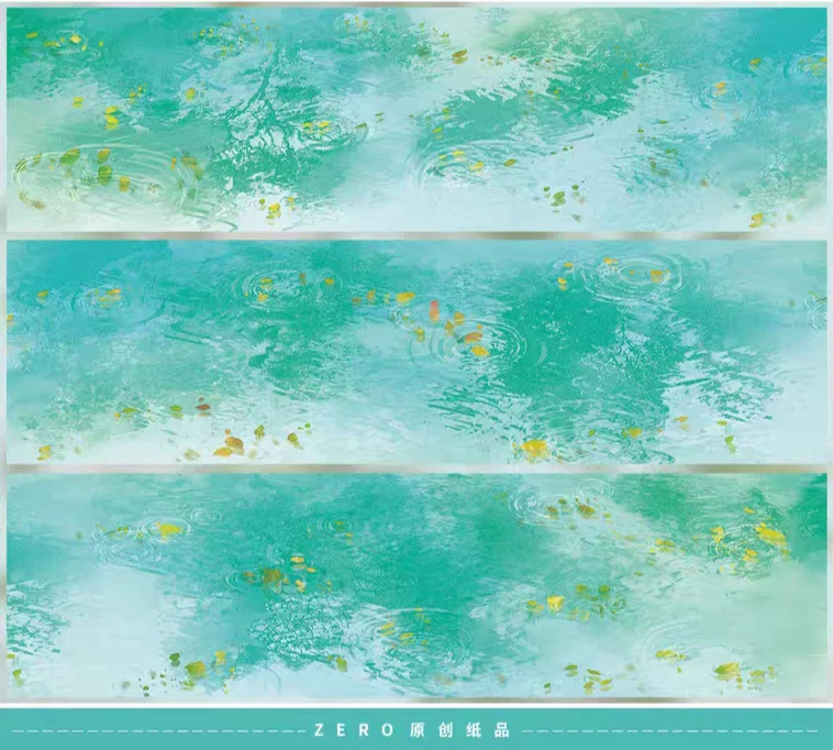 Water Surface Collection Washi Tape Decorative Sticker for Journal Collage