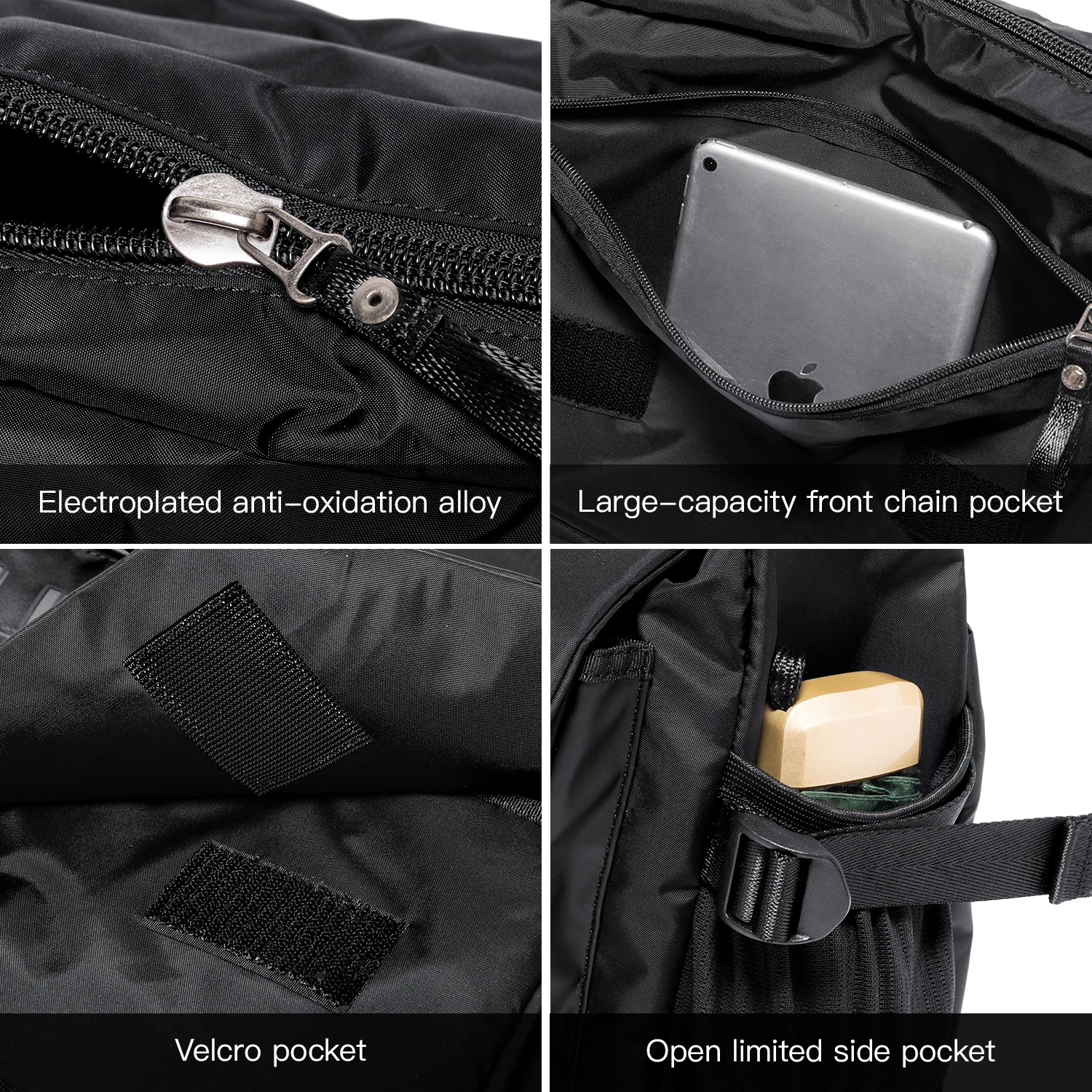 Volunteer Shoulder Bag for Men Multifunction Travel Crossbody Bag Male Waterproof Oxford Cloth Commuter Messenger Bags 1866-08