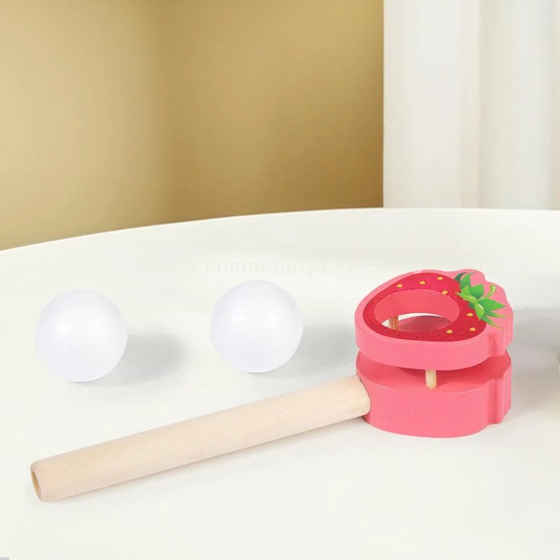 

Cartoon Wooden Suspension Ball Blower Games Children's Early Education Puzzle Parent-child Games Training Lung Capacity Toys
