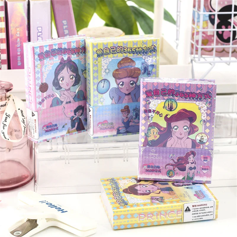 4pcs/lot Disney Princess Memo Pad Sticky Note Cute Notebook Stationery Label Notepad Post Office School Supplies